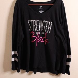 Strength is the new Black Long Sleeve Shirt